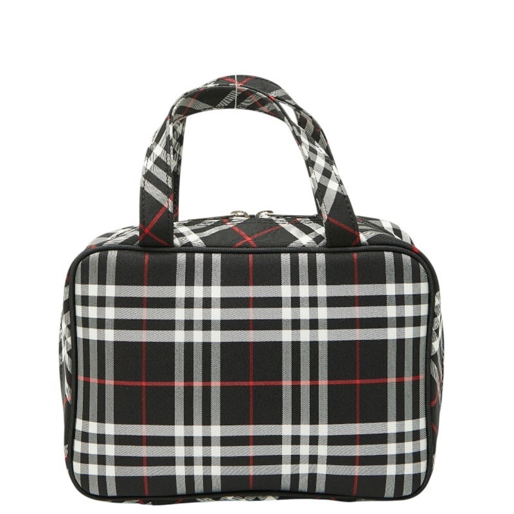 Burberry Nova Check Handbag, Black Nylon, Women's, BURBERRY